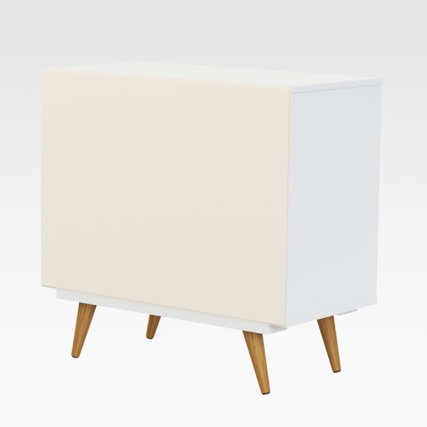 Encontraproduto.com.br - Aparador Buffet Retrô 90 Branco - Cor: Branco