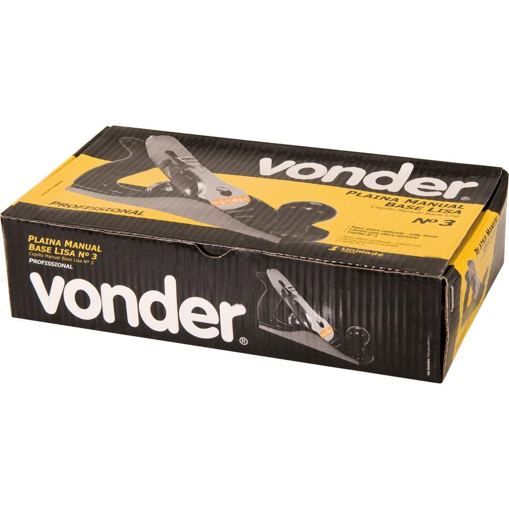Encontraproduto.com.br - Plaina Vonder Base Lisa Nº 3