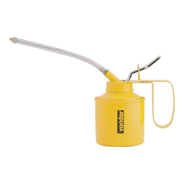 Encontraproduto.com.br - Almotolia Metálica de Gatilho 250ml com Bico Flexível de Plástico Vonder