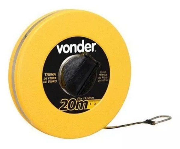 Encontraproduto.com.br - Trena Fibra 20Mx12,5Mm Longa Fechada - Vonder