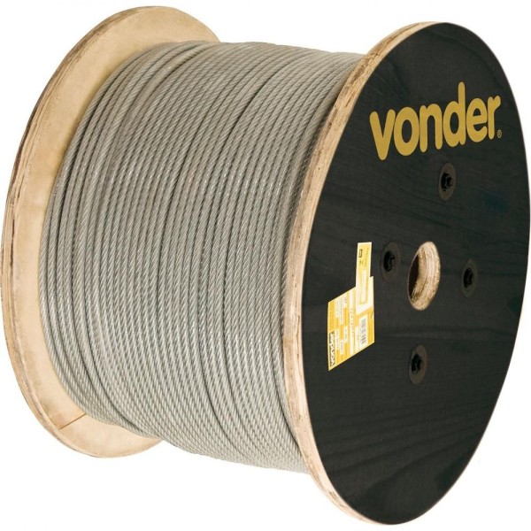 Encontraproduto.com.br - cabo de aço plastico int 1.6-1/16 ext 3.2-1/8 vonder