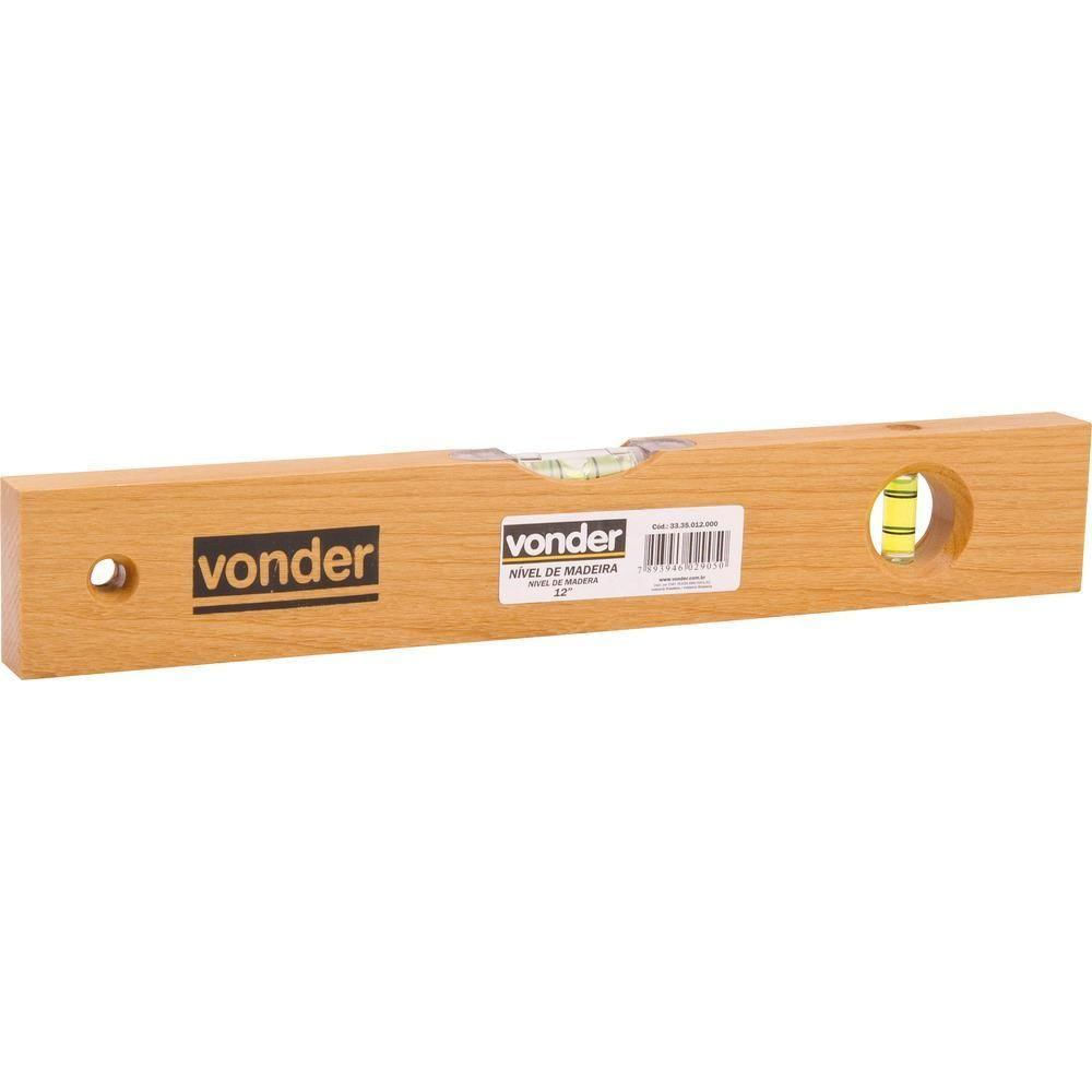 Nível Vonder de Madeira 16 Polegadas