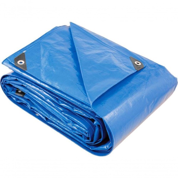 Encontraproduto.com.br - Lona polietileno 7x6m azul 200 micras reforçada Vonder Plus