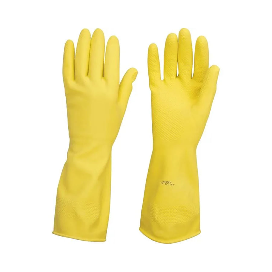 Encontraproduto.com.br - Luva látex m amarela com forro ca17165 - Vonder