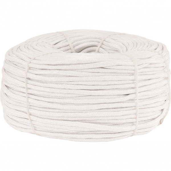 Encontraproduto.com.br - Corda Multifilamento Trançada 2,5Mm 1,0Kg 372 Metros Branca