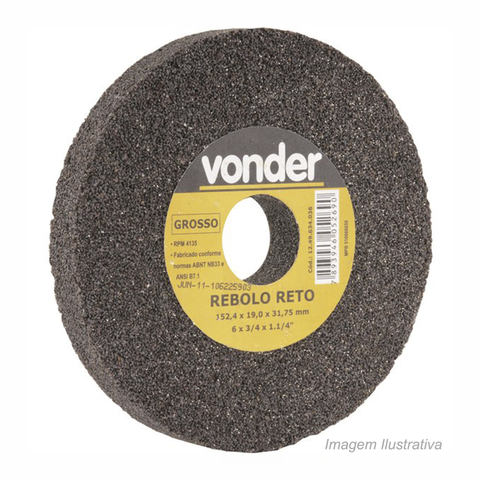Rebolo reto 6x3/4