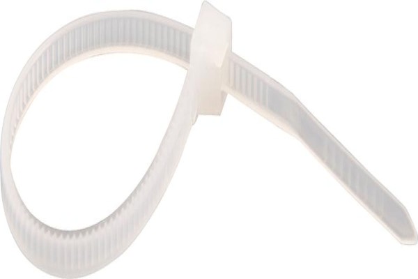 Abraçadeira de nylon 280x4,8mm branca com 100 peças - Vonder