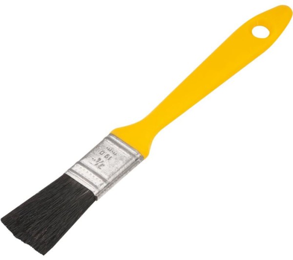 Encontraproduto.com.br - Pincel 1  Cerdas Pretas Cabo Plástico Para Tintas Óleo E Esm