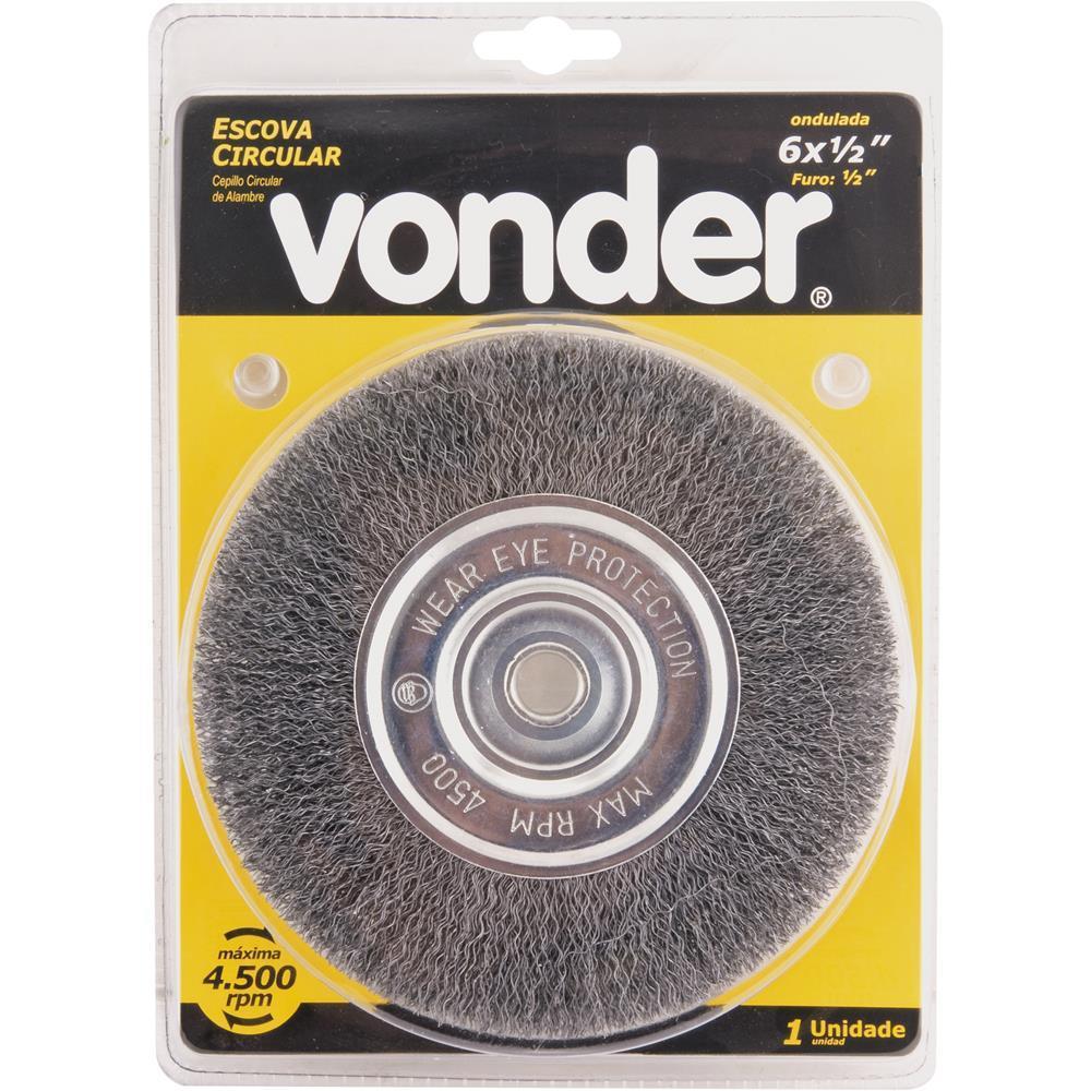 Encontraproduto.com.br - Escova Circular Vonder Em Aço 6X1/2