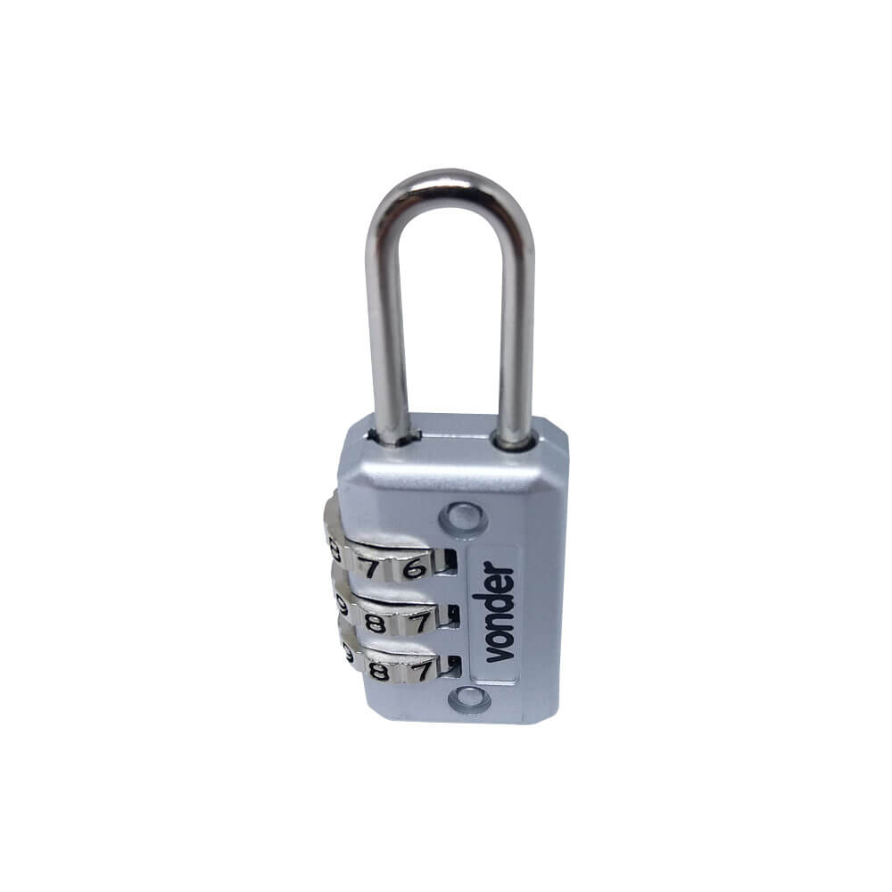 Encontraproduto.com.br - Cadeado 20mm Com Segredo Cinza Vonder
