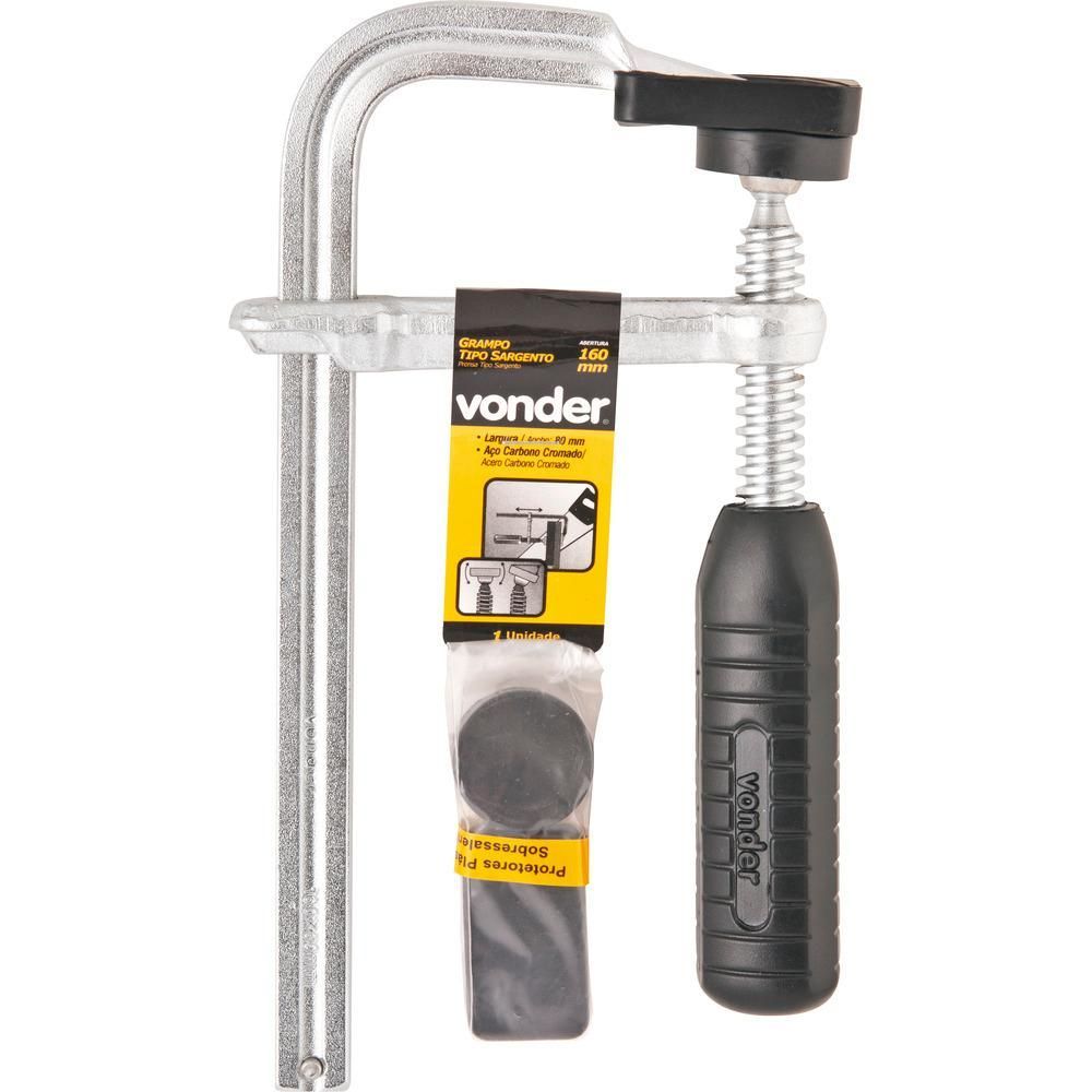 Encontraproduto.com.br - Grampo Tipo Sargento Vonder 160Mmx80Mm