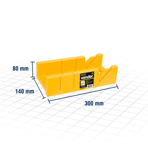 Encontraproduto.com.br - Caixa Meia Esquadria PVC Vonder Amarela