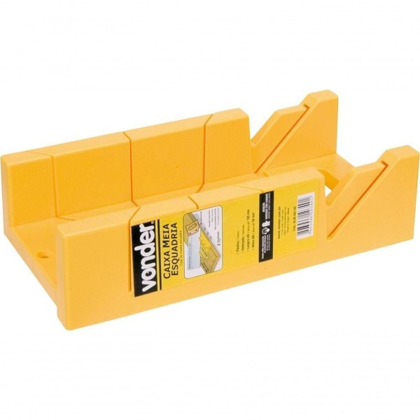Encontraproduto.com.br - Caixa Meia Esquadria PVC Vonder Amarela