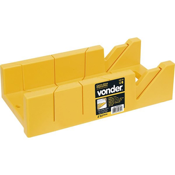 Encontraproduto.com.br - Caixa Meia Esquadria PVC Vonder Amarela