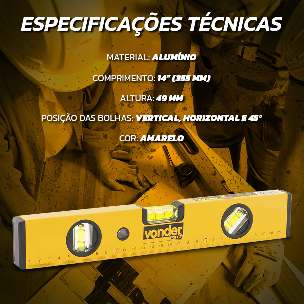 Encontraproduto.com.br - Nível De Alumínio 14