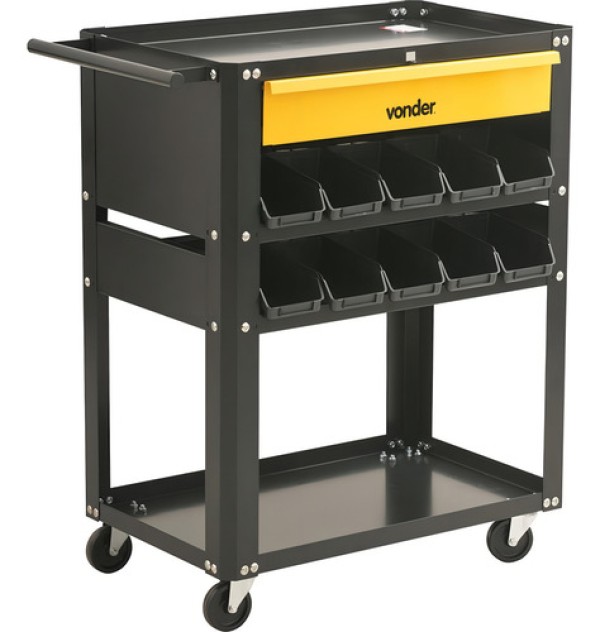 Encontraproduto.com.br - Carro Para Ferramentas Desmontável Com 1 Gaveta E 20 Gaveteiros Vd 1021 Vonder