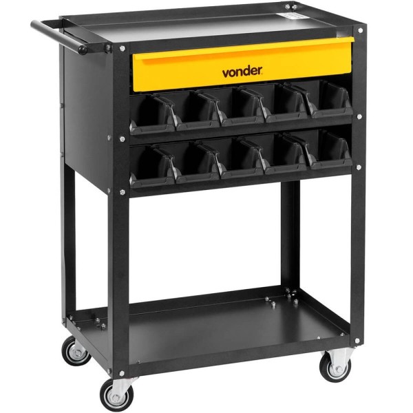 Encontraproduto.com.br - Carro Para Ferramentas Desmontável Com 1 Gaveta E 20 Gaveteiros Vd 1021 Vonder