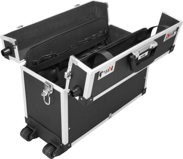 Encontraproduto.com.br - Maleta para Ferramentas Profissional MFV961 com Puxador/Rodas - VONDER