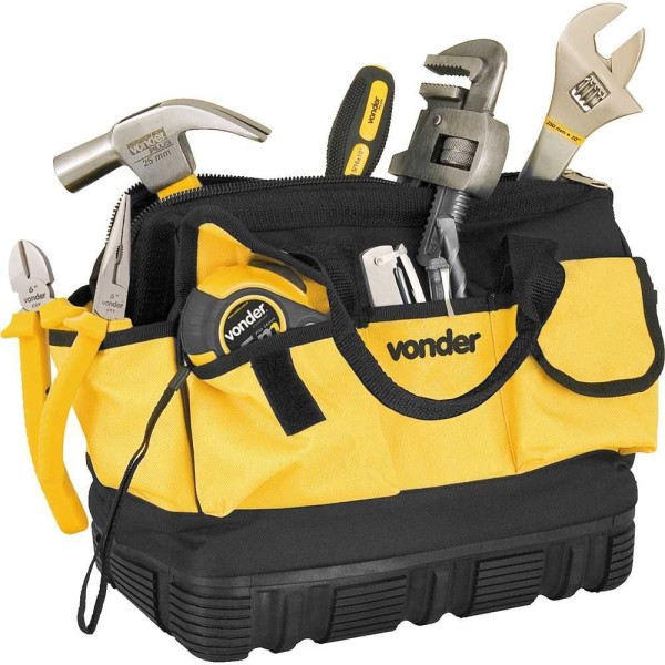 Encontraproduto.com.br - Bolsa lona 320x190x280mm 18 divisões bl010 - Vonder