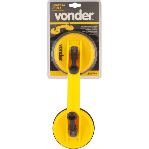 Encontraproduto.com.br - Ventosa dupla plástica capacidade 50kg - Vonder