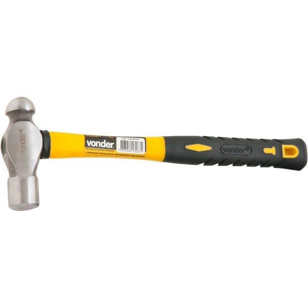 Encontraproduto.com.br - Martelo bola 300g aço forjado cabo fibra emborrachado Vonder