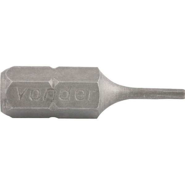 Jogo Bits Ponteiras Encaixe 1/4 T6 x 25mm 5 peças Vonder