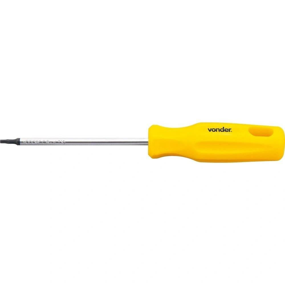 Encontraproduto.com.br - Chave torx t-10 com cabo reto cromo vanádio - Vonder