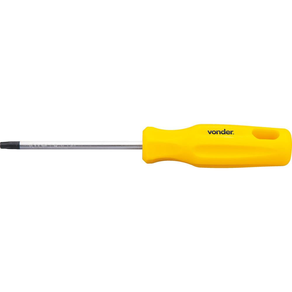 Encontraproduto.com.br - Chave torx t-30 com cabo reto cromo vanádio - Vonder