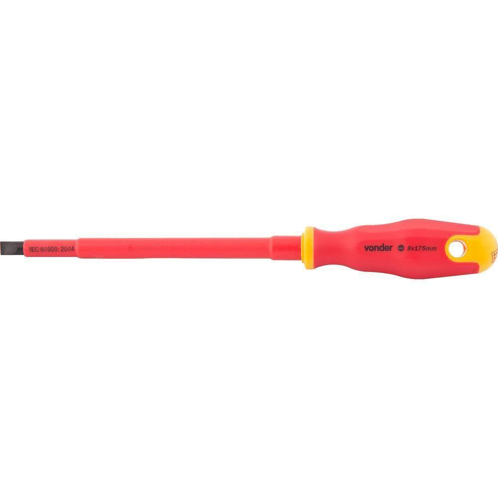 Chave fenda 4,0x100mm vde cromo vanádio isolado 1000v Vonder