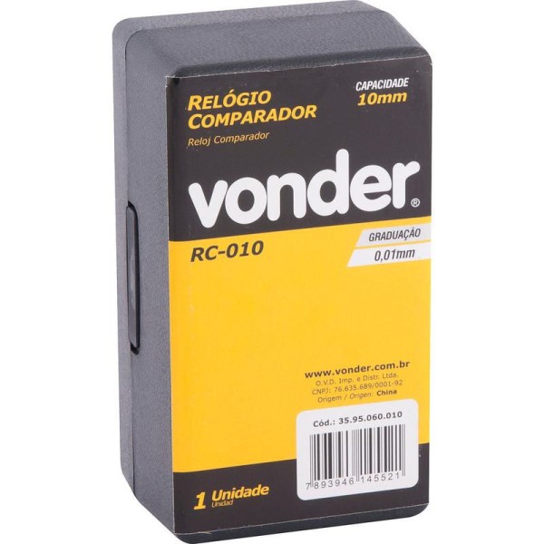 Encontraproduto.com.br - Relógio Comparador 10mm Analógico Rc010 - Vonder