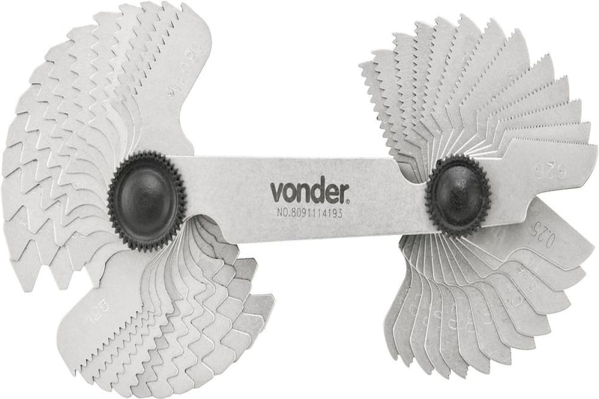 Encontraproduto.com.br - Cálibre/ Pente De Rosca Com 52 Lâminas CR 052 Vonder
