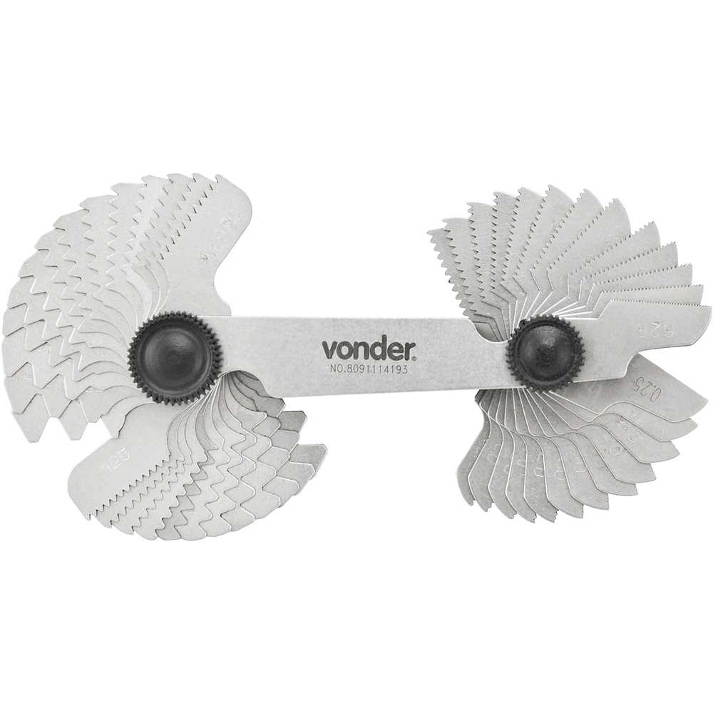 Encontraproduto.com.br - Cálibre/ Pente De Rosca Com 52 Lâminas CR 052 Vonder