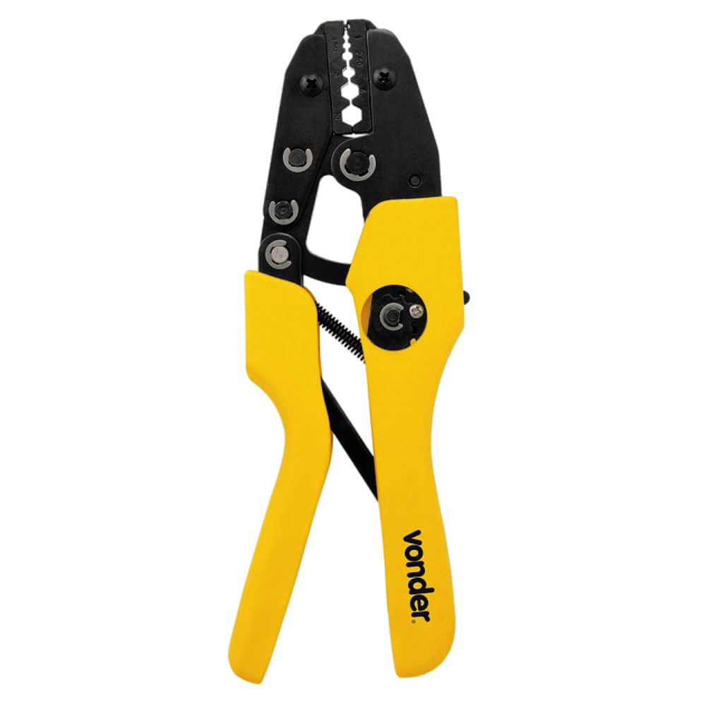 Encontraproduto.com.br - Alicate Crimpador para Terminais Não Isolados 0.50A 6.5mm AP-051 Vonder