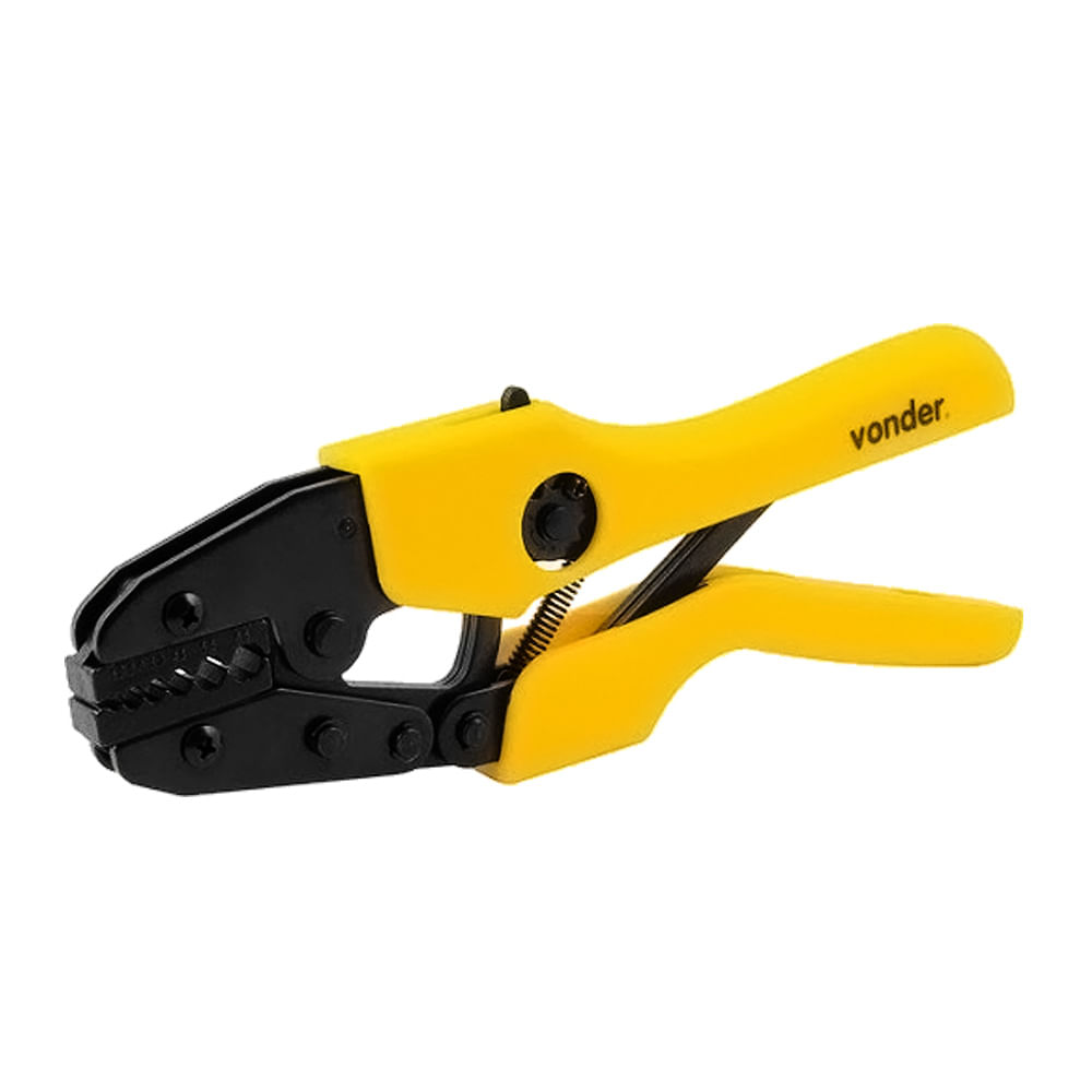 Encontraproduto.com.br - Alicate Crimpador para Terminais Não Isolados 0.50A 6.5mm AP-051 Vonder