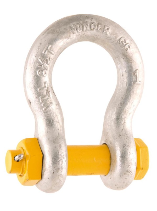 Encontraproduto.com.br - Manilha Para Cabo De Aço 7/8  Curva Pesado Galvanizado Com P
