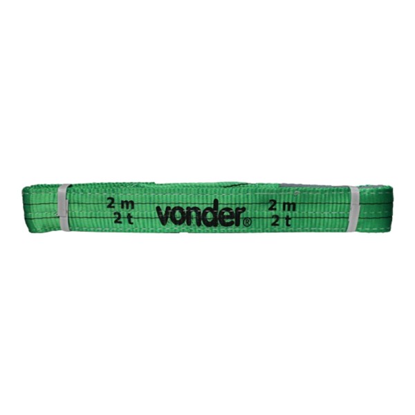 Encontraproduto.com.br - Cinta de Elevação de Carga com Camada Dupla 60mmx2m até 2T Verde
