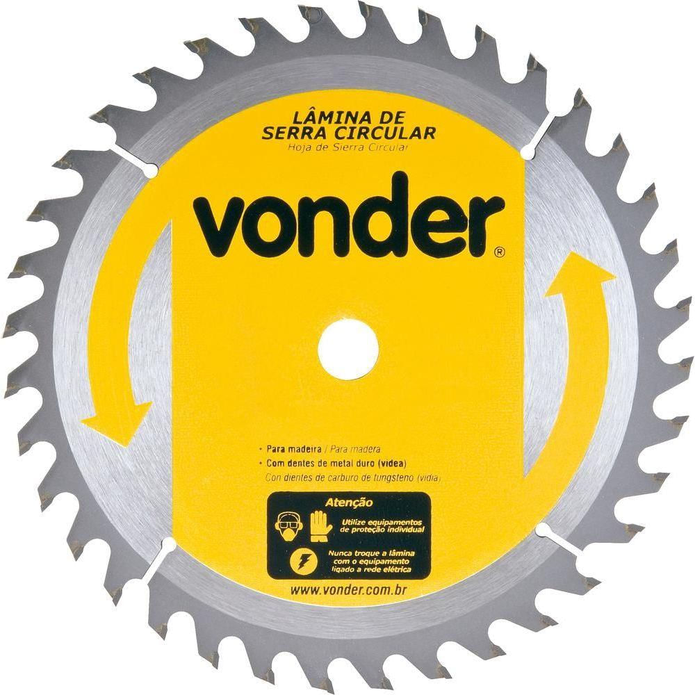 Serra Circular de Metal Vídea 185Mmx16mm 36 Dentes - 4650185024 - Vonder