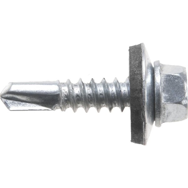 Encontraproduto.com.br - Parafuso com Vedação Telheiro Para Telha Auto Brocante 5,5x1mm