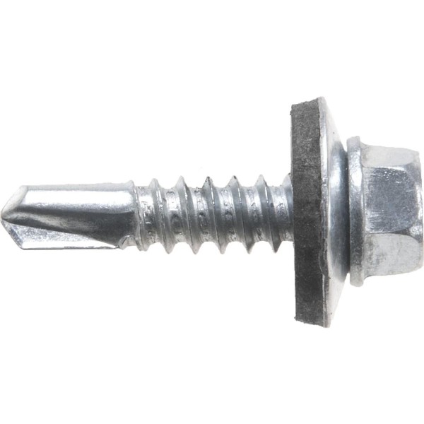 Encontraproduto.com.br - Parafuso com Vedação Telheiro Para Telha Auto Brocante 5,5x1mm