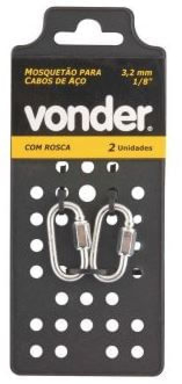 Encontraproduto.com.br - Mosquetão c/ rosca 1/8