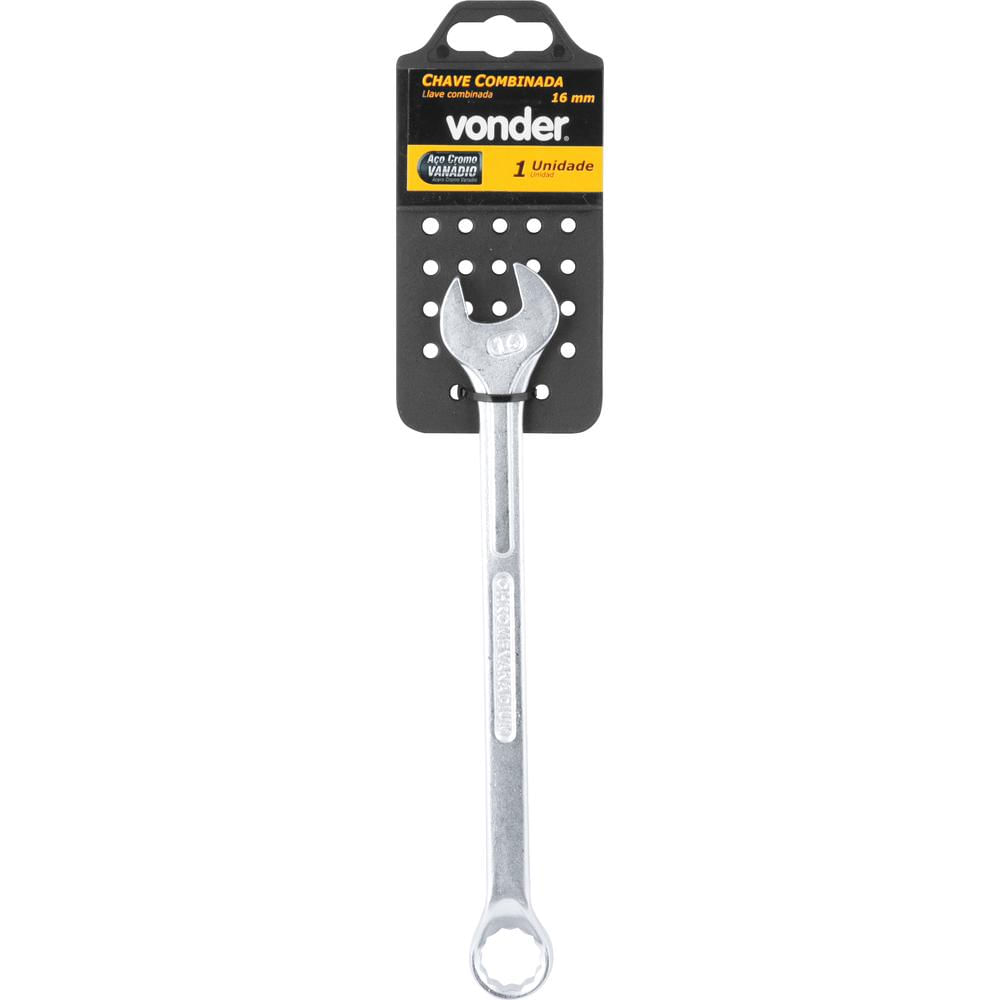 Encontraproduto.com.br - Chave Combinada 16 mm em Aço Cromo Vanádio Enc Vonder