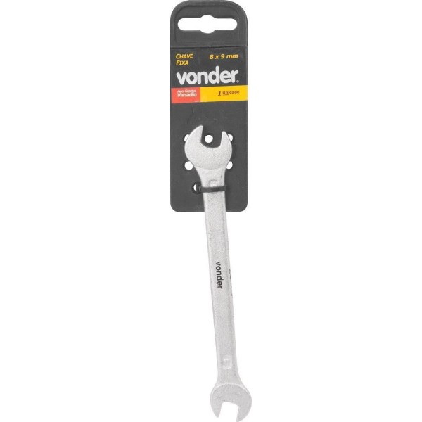 Encontraproduto.com.br - Chave Fixa 8 mm x 9 mm em Aço Cromo Vanádio Vonder