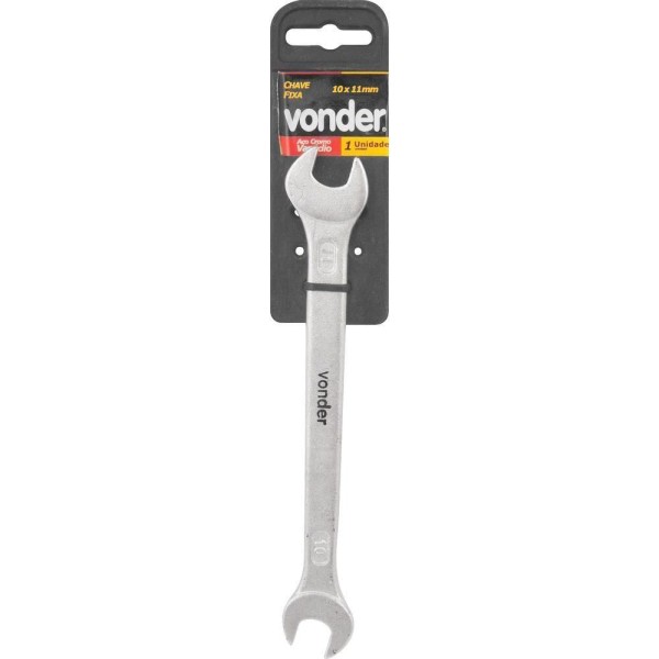 Encontraproduto.com.br - Chave Fixa 10 mm x 11 mm em Aço Cromo Vanádio Vonder