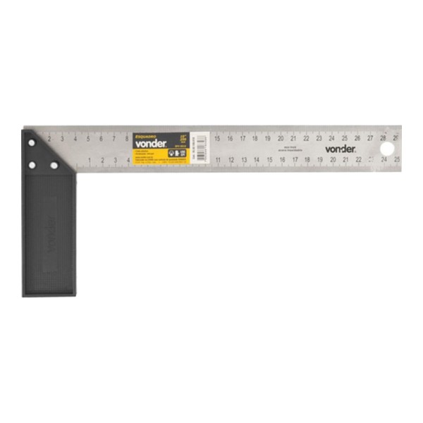 Encontraproduto.com.br - Esquadro Cabo Plástico 10 Vonder