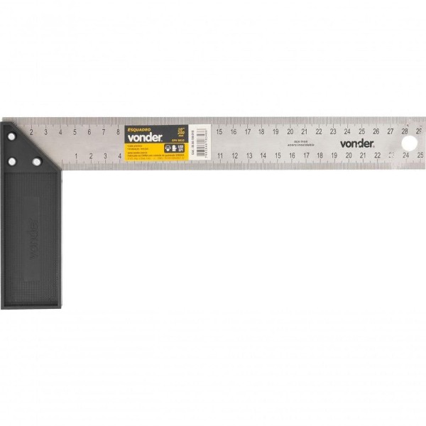 Encontraproduto.com.br - Esquadro Cabo Plástico 10 Vonder