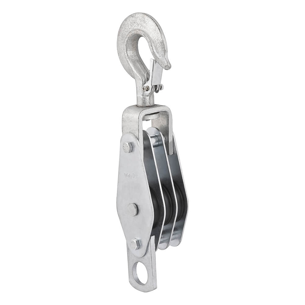 Encontraproduto.com.br - Par Moitão Cadernal 80Mm com 3 Roldanas - 6001036000 - Vonder