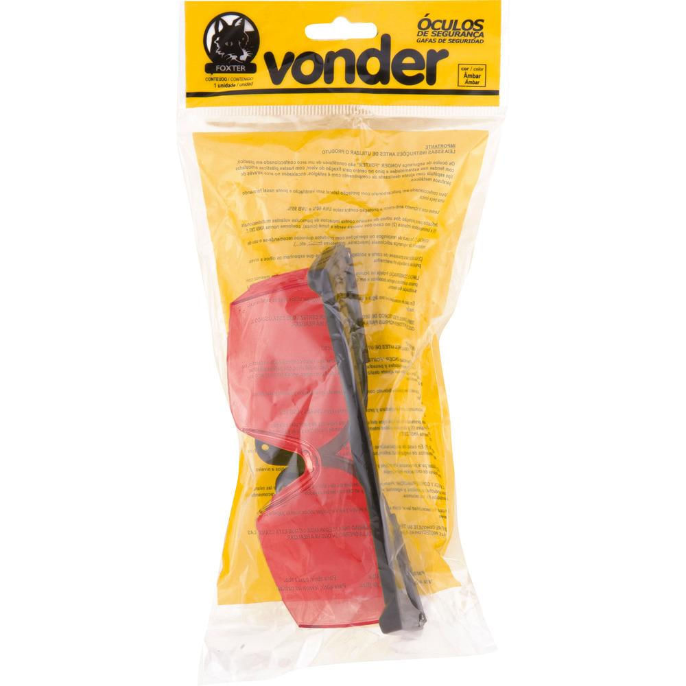 Encontraproduto.com.br - Óculos Policarbonato Fortex Vermelho Sem Anti Embaçante Ca30