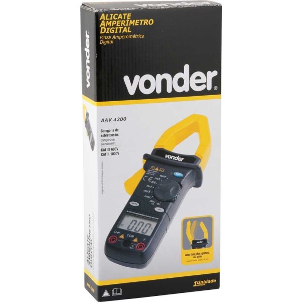 Encontraproduto.com.br - ALICATE AMPERIMETRO DIGITAL AAV4200 VOND