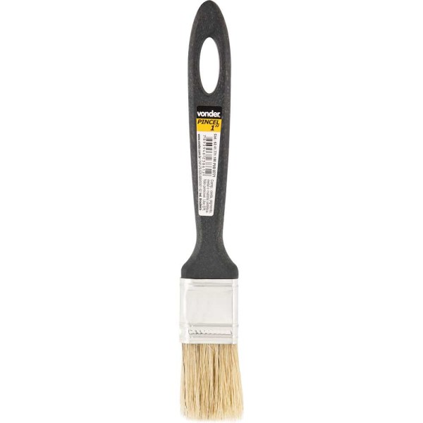 Encontraproduto.com.br - Pincel 1  Cerdas Brancas Cabo Plástico Para Tintas Pva E Epó