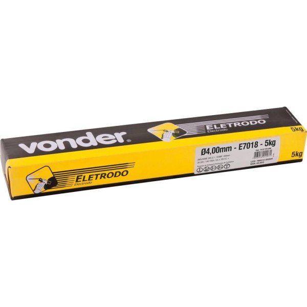 Encontraproduto.com.br - Eletrodo 7018 2,50mm Com 5 Quilos Vonder